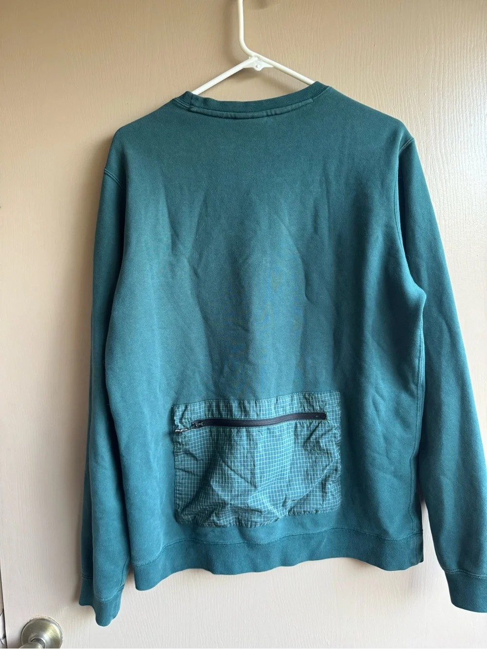 Nike Teal Crewneck Sweatshirt with Yellow Triangle Logo
